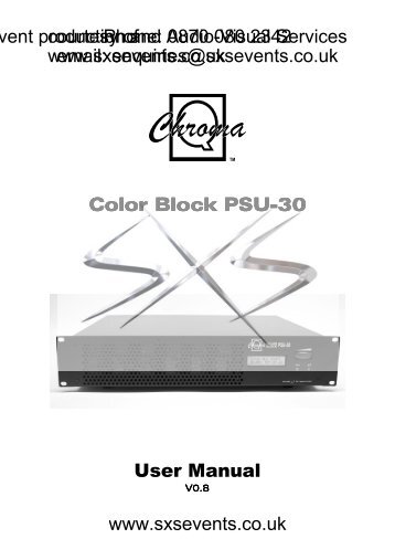 Color Block PSU-30 User Manual v0 8 - SXS Events