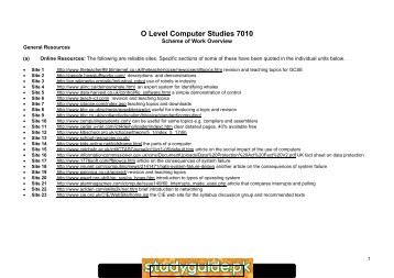 O Level Computer Studies 7010 - FreeExamPapers