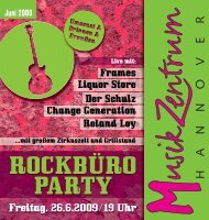 ROCKBÃƒÂœRO PARTY - Musikzentrum Hannover
