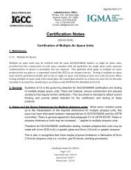 Certification of Multiple Airspace Units - Insulating Glass Certification ...