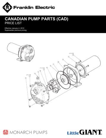 CANADIAN PUMP PARTS (CAD) - Pumps & Pressure Inc.