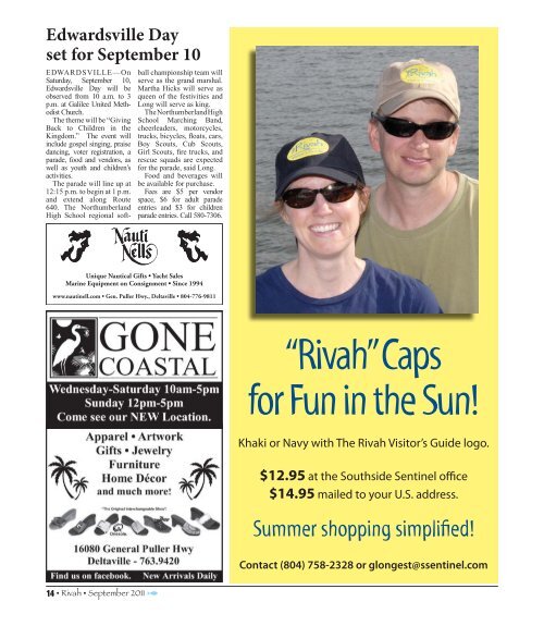 September Rivah Visitor's Guide - The Rappahannock Record