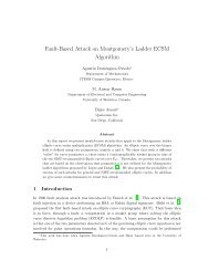 Fault-Based Attack on Montgomery's Ladder ECSM Algorithm