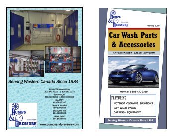 Car Wash Parts & Accessories - Pumps & Pressure Inc.