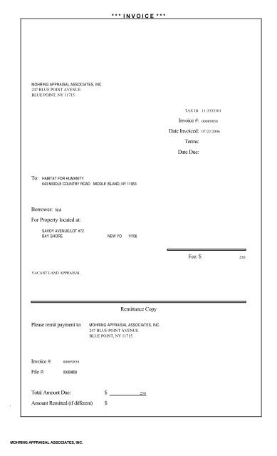 LAND APPRAISAL REPORT - Habitat for Humanity of Suffolk