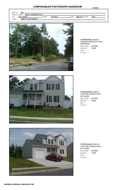 LAND APPRAISAL REPORT - Habitat for Humanity of Suffolk