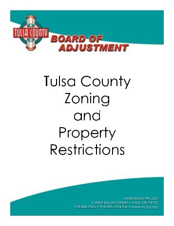 the Tulsa County Zoning Code - INCOG