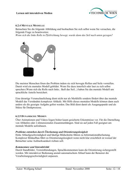 Lernen mit interaktiven Medien - Wolfgang Scharl