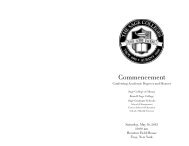 The Sage Colleges 96th Commencement Ceremony Program