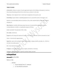 The Crucible Summary Notes Federick/ Wysocki TERMS TO KNOW ...