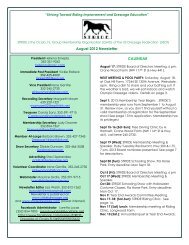 to download your August 2012 Newsletter - STRIDE Dressage of ...