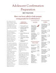 Adolescent Confirmation Preparation - Archdiocese of Seattle