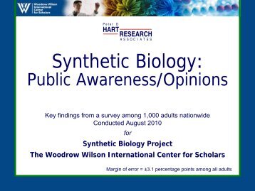 View Presentation Slides - Synthetic Biology Project