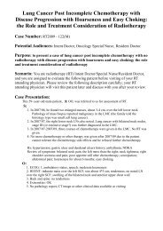 Lung Cancer Post Incomplete Chemotherapy with Disease ...