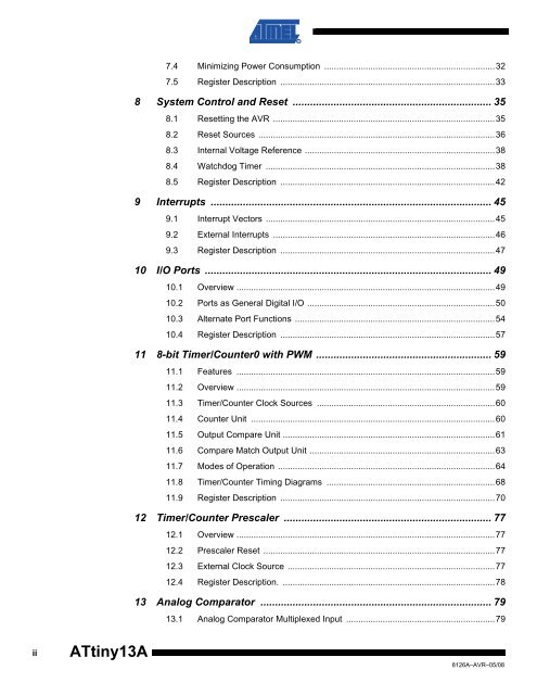 ii ATtiny13A