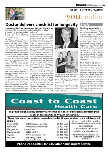 Health and Fitness Feature - Local Matters Newspapers