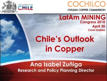 Diapositiva 1 - ComisiÃ³n Chilena del Cobre