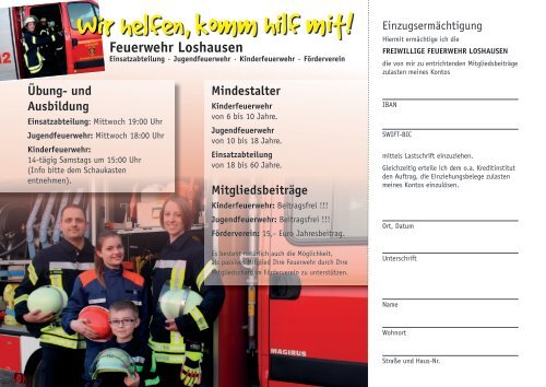 Loshausen: Feuerwehr wirbt um neue Mitglieder