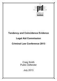 Tendency and Coincidence Evidence - The Public Defenders