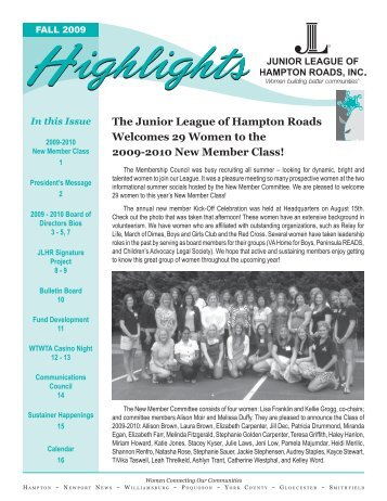 The Junior League of Hampton Roads Welcomes 29 Women to the ...