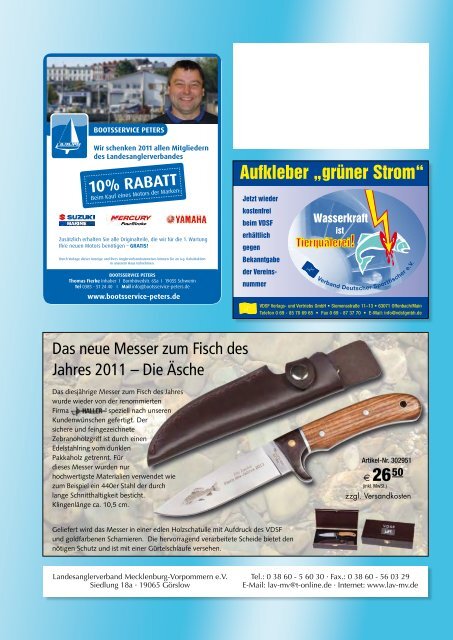 Ausgabe 2-2011 - Landesanglerverband Mecklenburg-Vorpommern ...