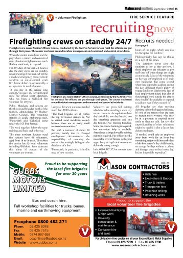 Fire Service Feature - Local Matters Newspapers