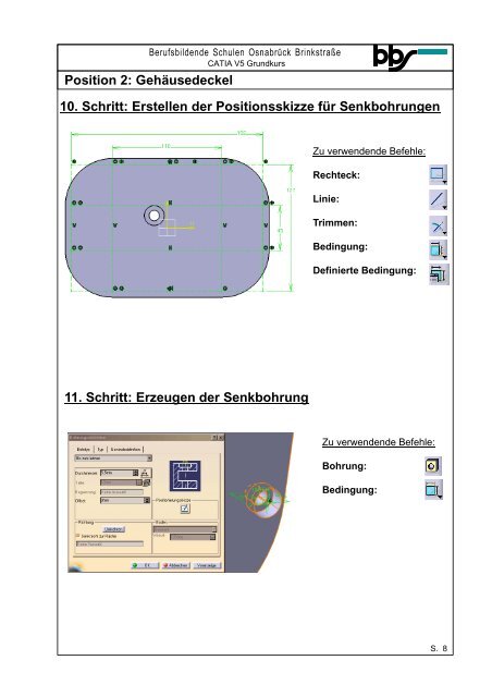 Position 2: Gehäusedeckel 13. Schritt