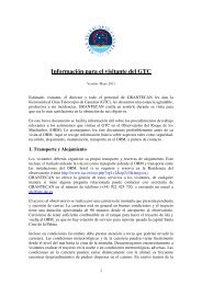 InformaciÃ³n para el visitante del GTC - Gran Telescopio CANARIAS ...