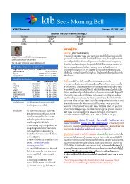 ktbSec.- Morning Bell - KTB Securities (Thailand) Co.,Ltd.