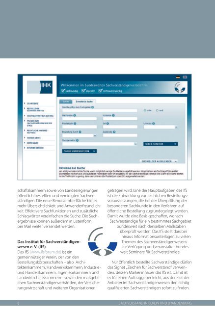 SACHVERSTAND IN BERLIN UND BRANDENBURG - IHK Berlin