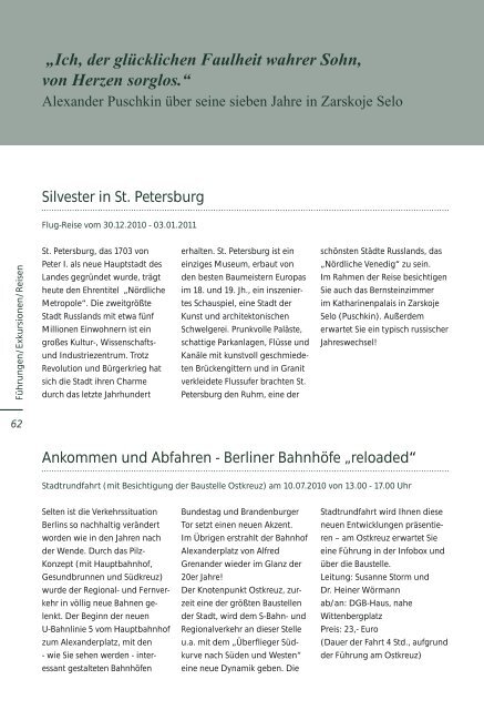 Kultursommer in Brandenburg (ab Seite 5) - Freie Volksbühne Berlin