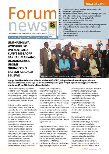 NOV 2011 XHOSA.pdf - South African Older Persons Forum