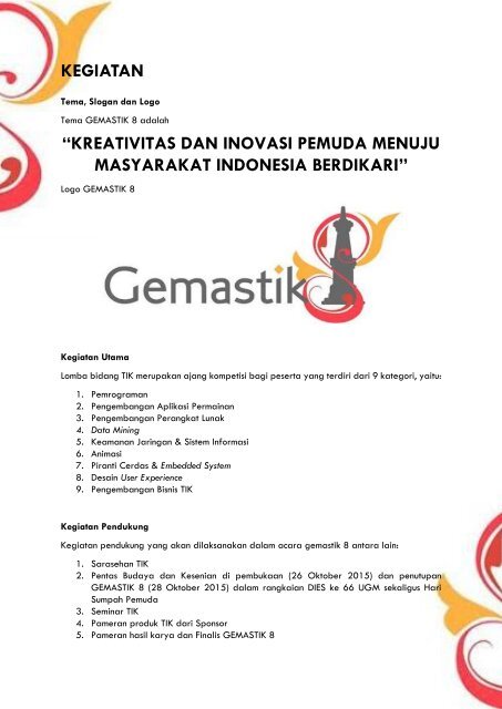 Panduan Umum Gemastik 8