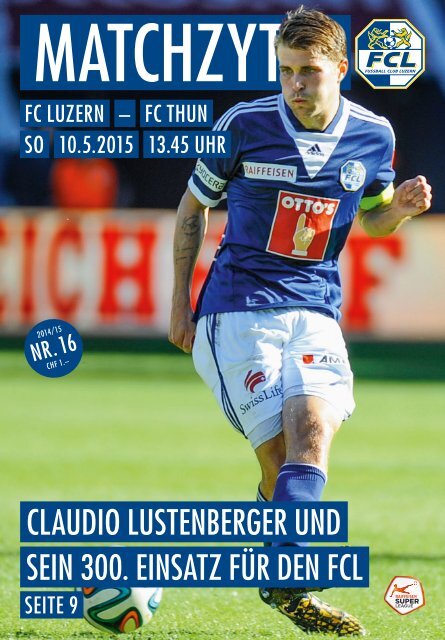  FC LUZERN Matchzytig N°16 14/15 (RSL 32) 