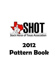 Pattern Book - Stock Horse of Texas