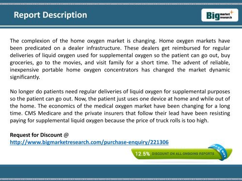 Strategic report on Portable Oxygen Concentrators Market Forecasts, Worldwide, 2015-2021