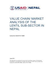 value chain/ market analysis of the lentil sub-sector in ... - Nepal Trade