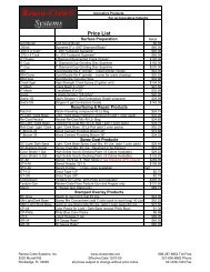 Catalog Price list 12.03.05 - Renew Crete Systems, Inc