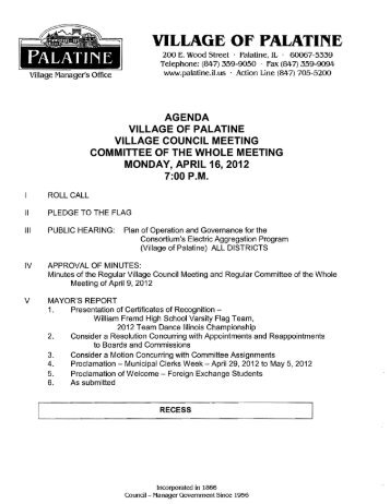 temporary structure permit application - Village of Palatine