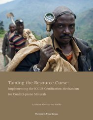 Taming the Resource Curse: - Partnership Africa Canada