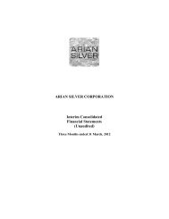 KAZAKHSTAN MINERALS - Arian Silver Corporation