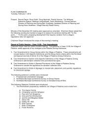 PLAN COMMISSION Tuesday, February 7, 2012 ... - Village of Palatine