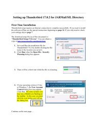 Thunderbird (Mozilla) Windows, Mac, Linux (Client ... - JAARS