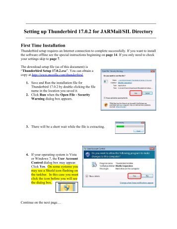 Thunderbird (Mozilla) Windows, Mac, Linux (Client ... - JAARS