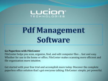 Pdf Management Software 