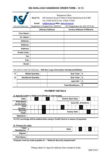 nsi non-logo handbook order form â 12 13 payment details