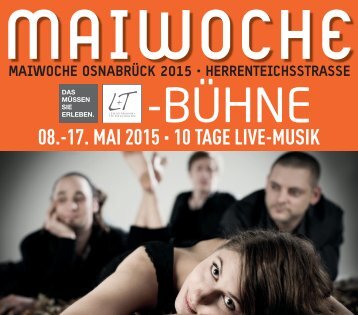 L+T ROCKT  .  PROGRAMM L+T-BÜHNE MAIWOCHE 2015