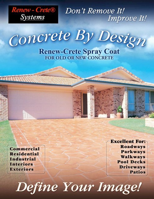 Spray Coat Brochure - Renew-Crete Systems