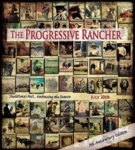 July 2008 Progressive Rancher - The Progressive Rancher Magazine