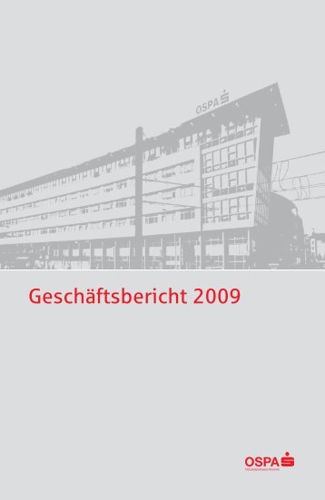 Anhang zum Jahresabschluss 2009 - OstseeSparkasse Rostock